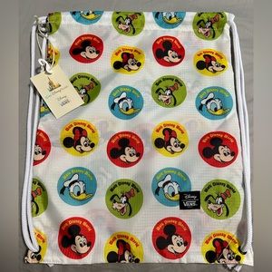 Disney x Vans drawstring backpack, Brand New With Tags